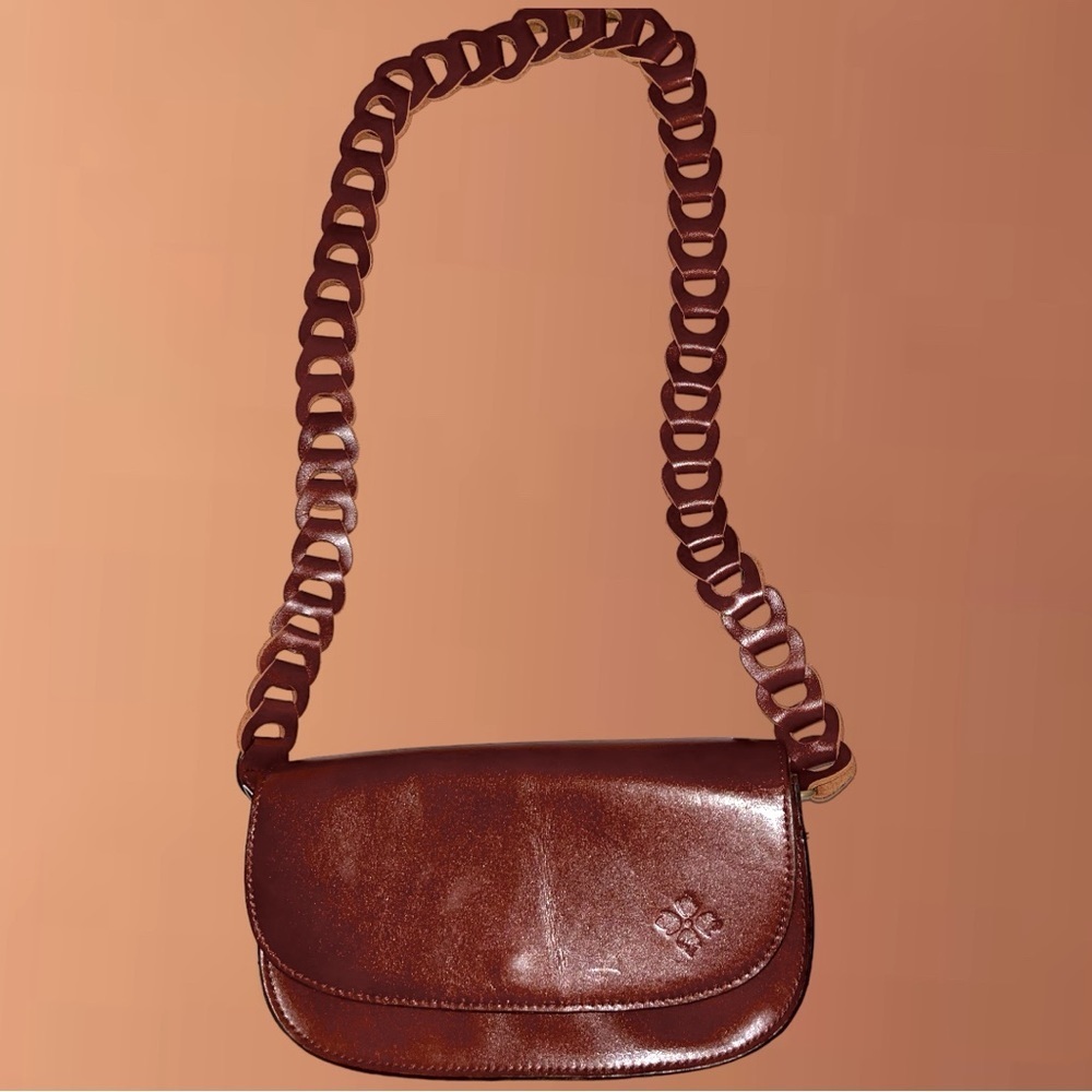 Patricia Nash Chelsey Boho Chain-link Leather Crossbody NWOT + Dust Bag + COA - Picture 3 of 9